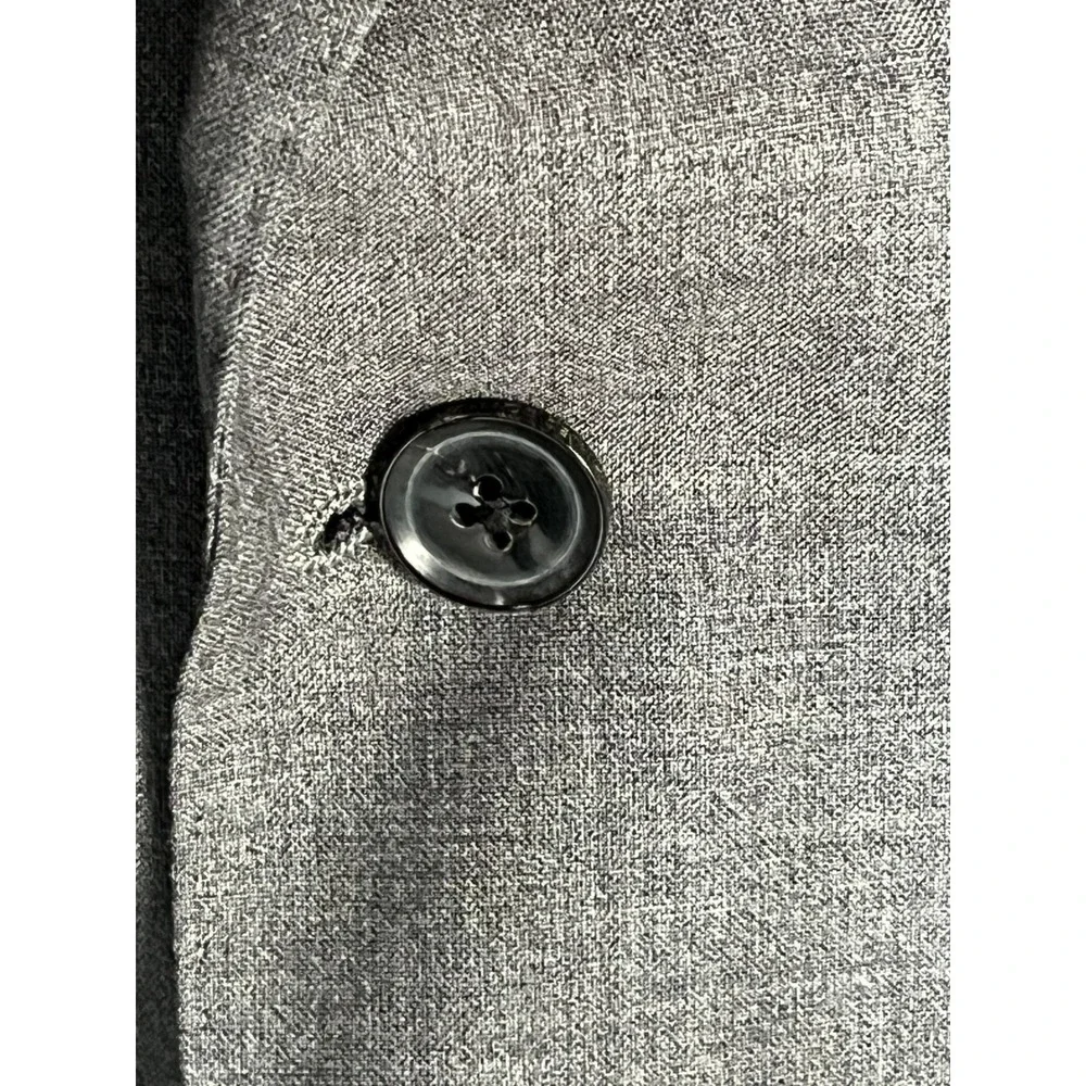 NWT Hardy Amies Savile Row London Men's Grey Wool Blazer Suit Jacket 38R Slim - Picture 5 of 16